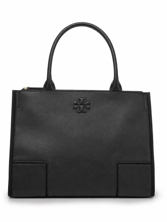 Tory Burch Handbags - Tory Burch Ella Black Leather Tote Bag